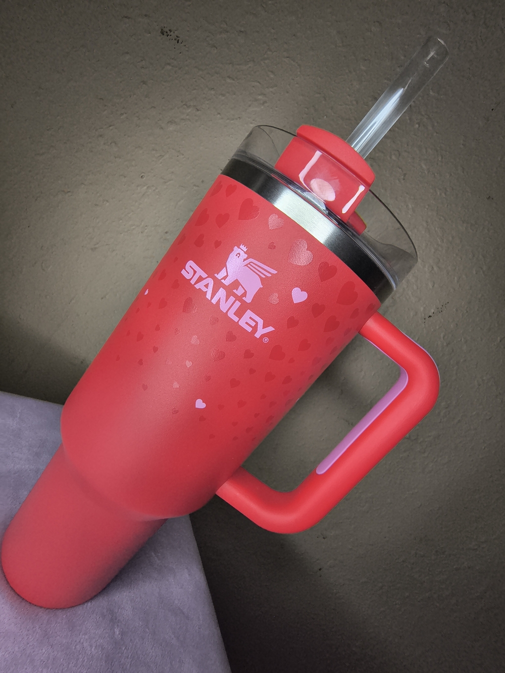 Stanley Target Exclusive Valentine's Day 2025 Ruby Hearts 40oz Tumbler